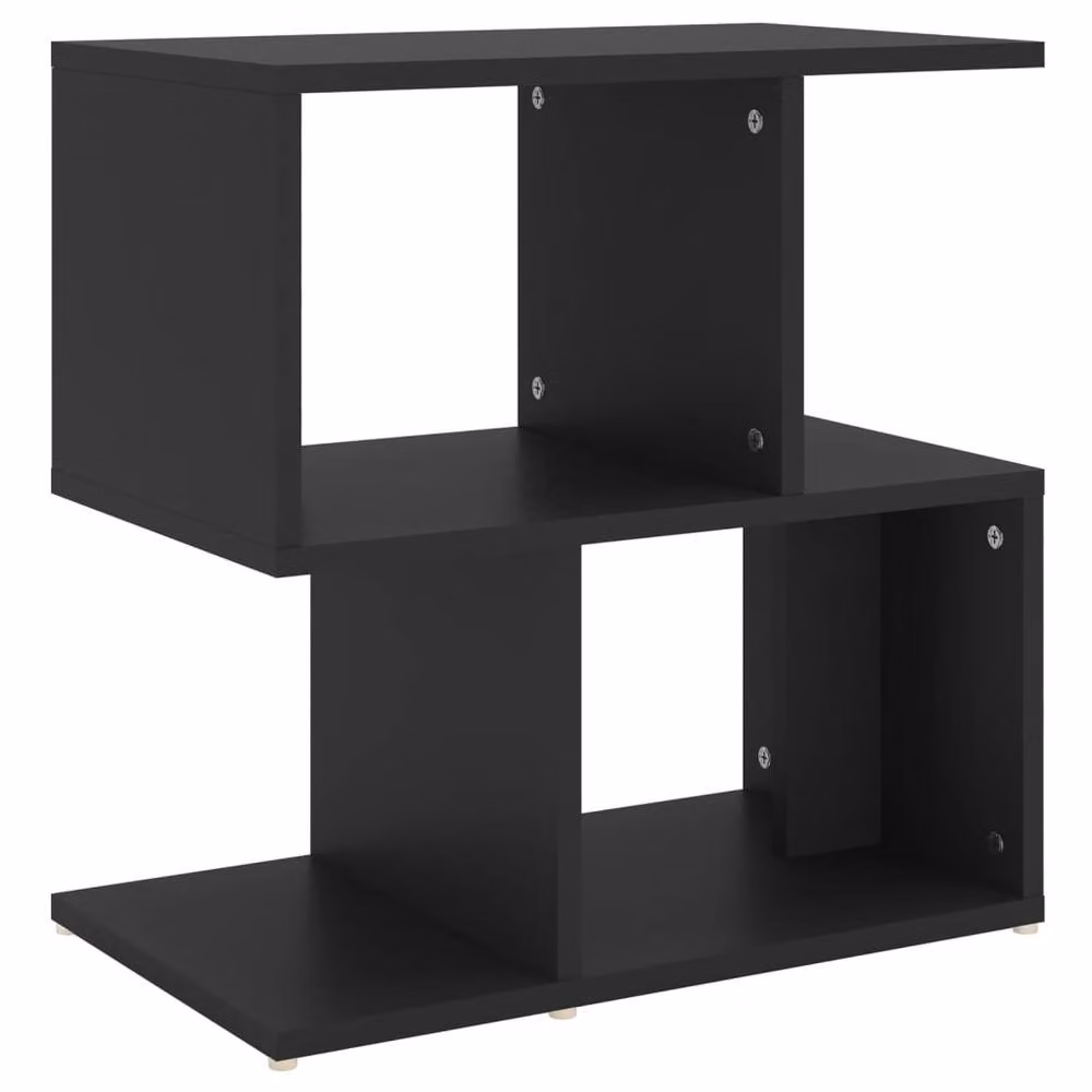 Berkfield Home Elegant Bedside Cabinet in Black, W/D/H: 50 x 30 x 51.5 cm – 2