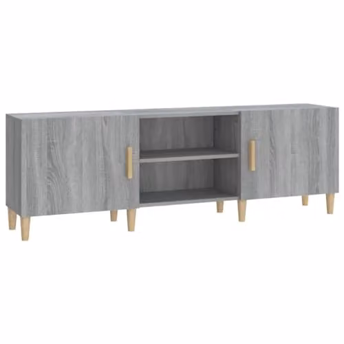 vidaXL TV Cabinet in Grey Sonoma, W/D/H: 150 x 30 x 50 cm, Engineered Wood – 1