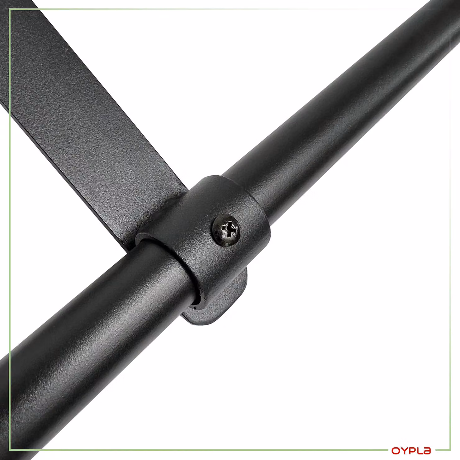 Oypla Heavy Duty All Metal Wall Mounted Garment Clothes Rail, Black, W: 152.4 cm, D: 32.5 cm, H: 32.5 cm – 2