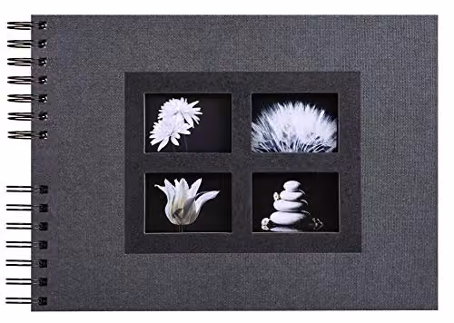 Exacompta Passion Spiral Photo Album, Black, 50 Pages, W: 32 cm, H: 22 cm