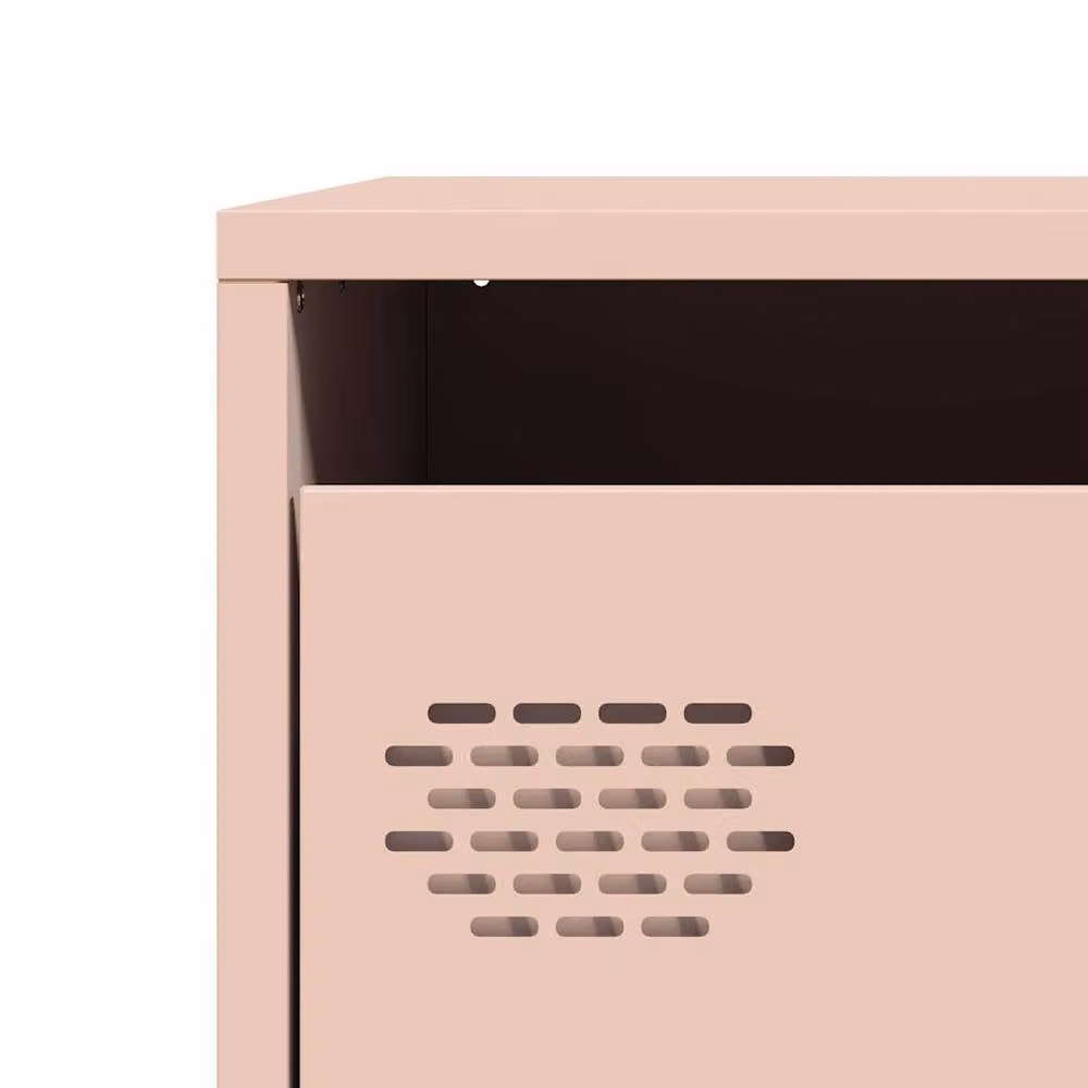 Berkfield Home Pink Steel Modern Highboard W/D/H: 39 x 35 x 103.5 cm – 4
