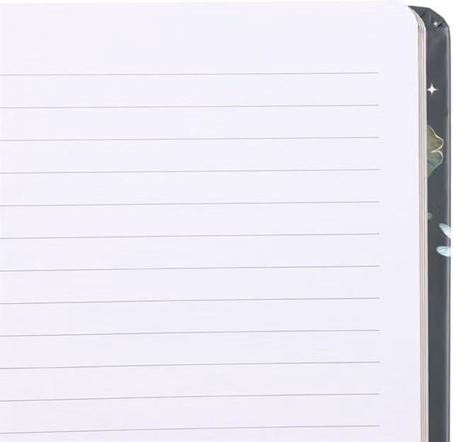 KDMK Pond Serenity A5 Lined Notebook with Gold Foil Accents and Bookmark in Multicolour