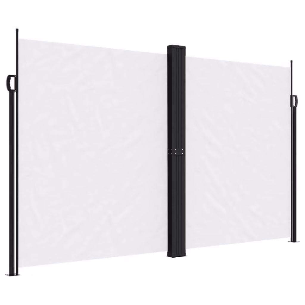 Berkfield Home Retractable Side Awning in White, W/H: 1200 x 200 cm – 2