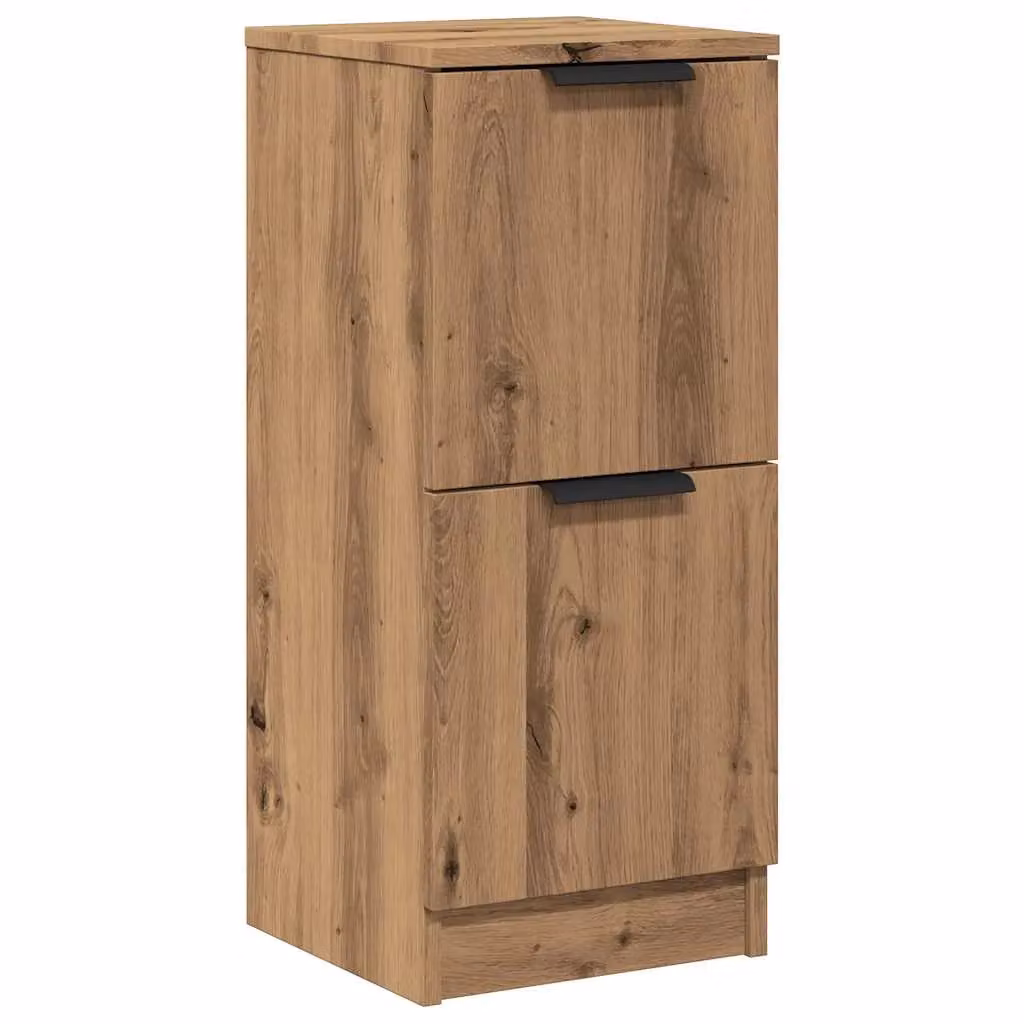 Berkfield Home Artisan Oak Sideboard in Brown, W/D/H: 30 x 30 x 70 cm – 2