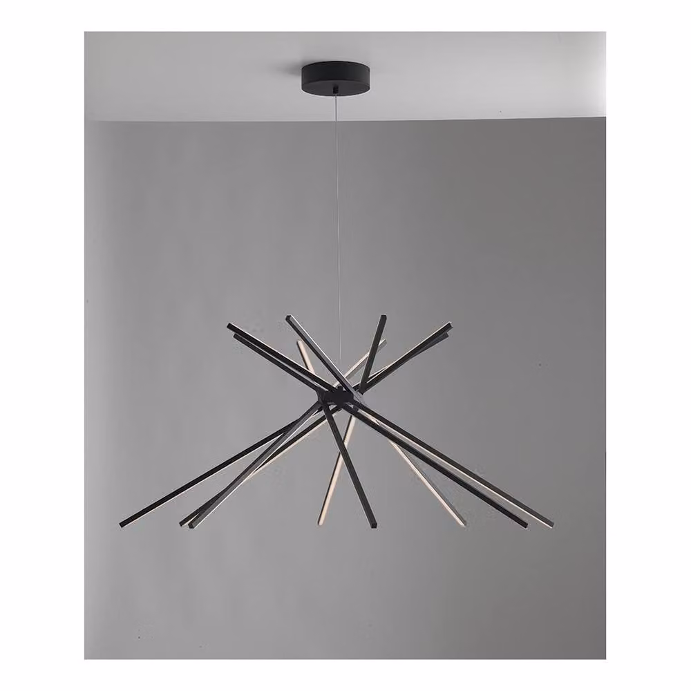 Netlighting SHANGHAI LED Pendant Ceiling Light, Black, 2370lm, 4000K – 2