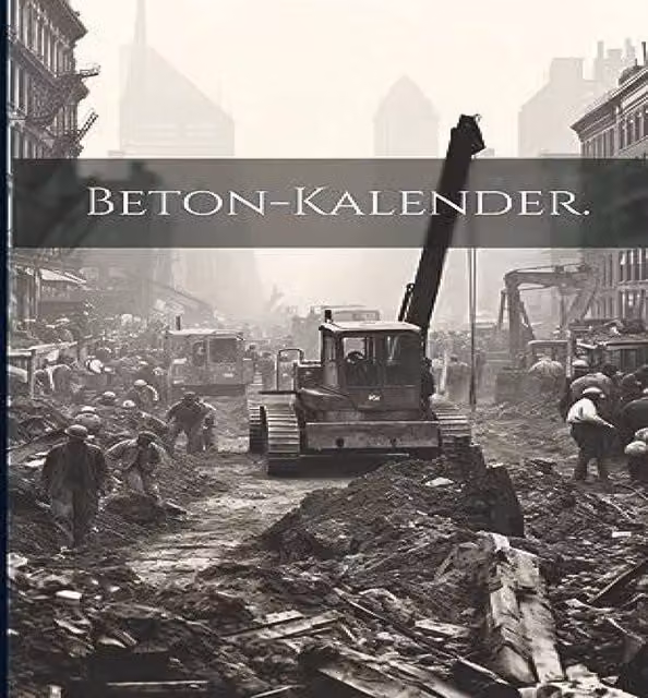 Anonymous Beton-Kalender Paperback Book in Multicolour and Grey