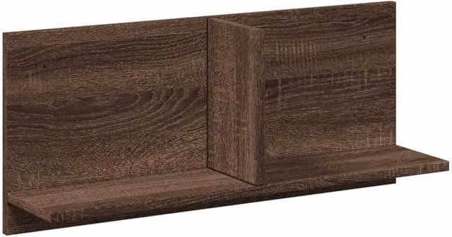 Berkfield Home Wall Cabinet in Brown Oak, W: 70 cm, D: 30 cm, H: 16.5 cm