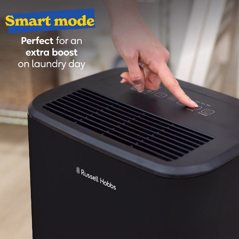 Russell Hobbs RHDH2002 Dehumidifier in Black, 20L/Day Capacity for Damp, Mould and Clothes Drying in Rooms up to 50m2 – 5