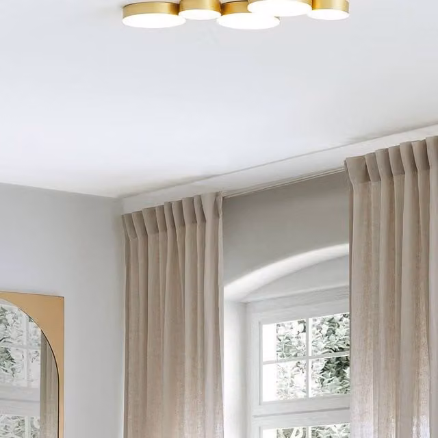 Wyld and Coco Gold 5-Light Integrated LED Ceiling Lamp