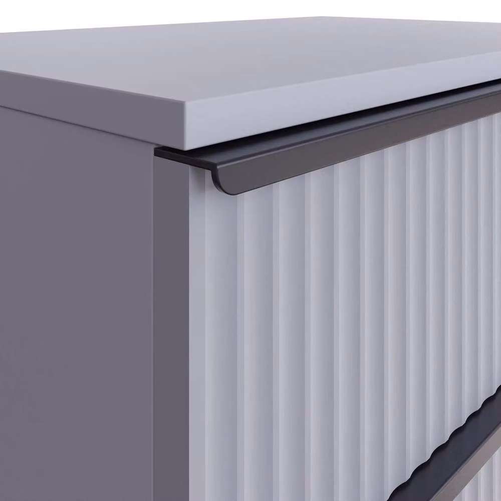 NESTLUNE 3 Drawer Chest of Drawers Grey W/D/H: 100 x 15 x 15 cm – 2