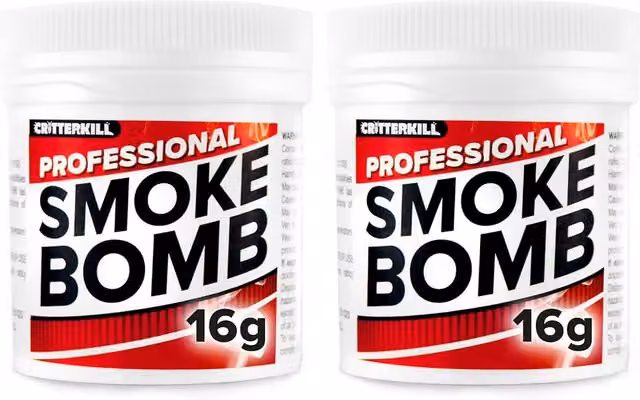 Critterkill Professional Insect Killer Smoke Bomb Fogger, Red and White