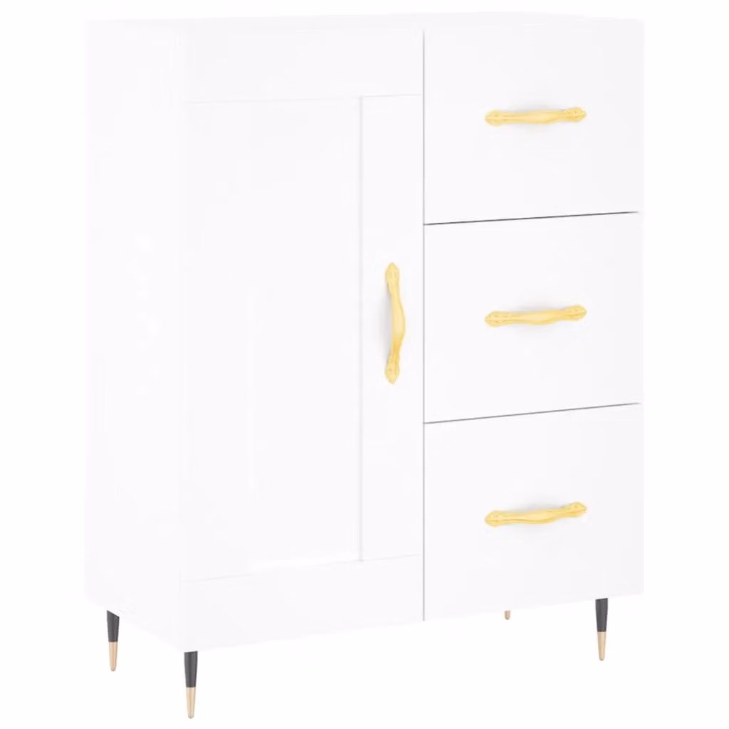 Berkfield Home Classic White Matt Sideboard, W/D/H: 69.5 x 34 x 90 cm – 2