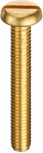Unifix Gold Brass Slot Machine Screws M6 x 10 mm