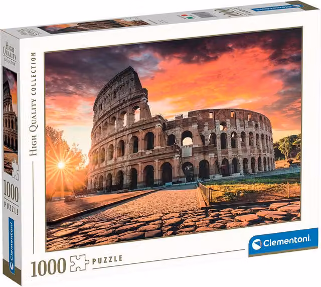 Clementoni Roman Sunset 1000 Piece Landscape Jigsaw Puzzle in Multicolour and Gold