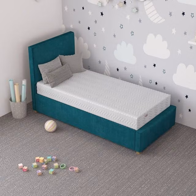 Otho Aspire Anti Allergy Kids Comfort Foam Mattress with OEKO-TEX Fabric, White, W/D/H: 90 x 190 x 20 cm
