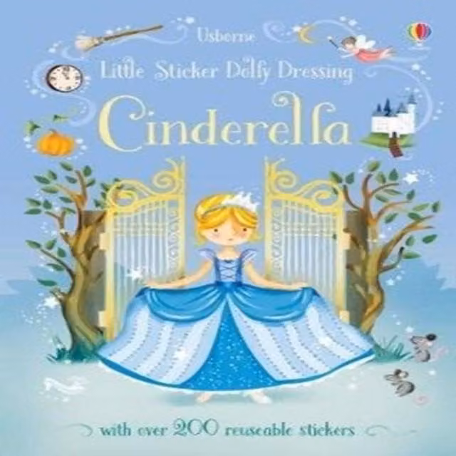 Fiona Watt Little Sticker Dolly Dressing Fairytales Cinderella Multicolour Paperback Book
