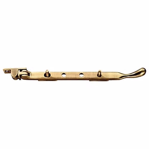 Loops Bulb Ended Casement Window Stay in Florentine Bronze, 267 x 16 mm