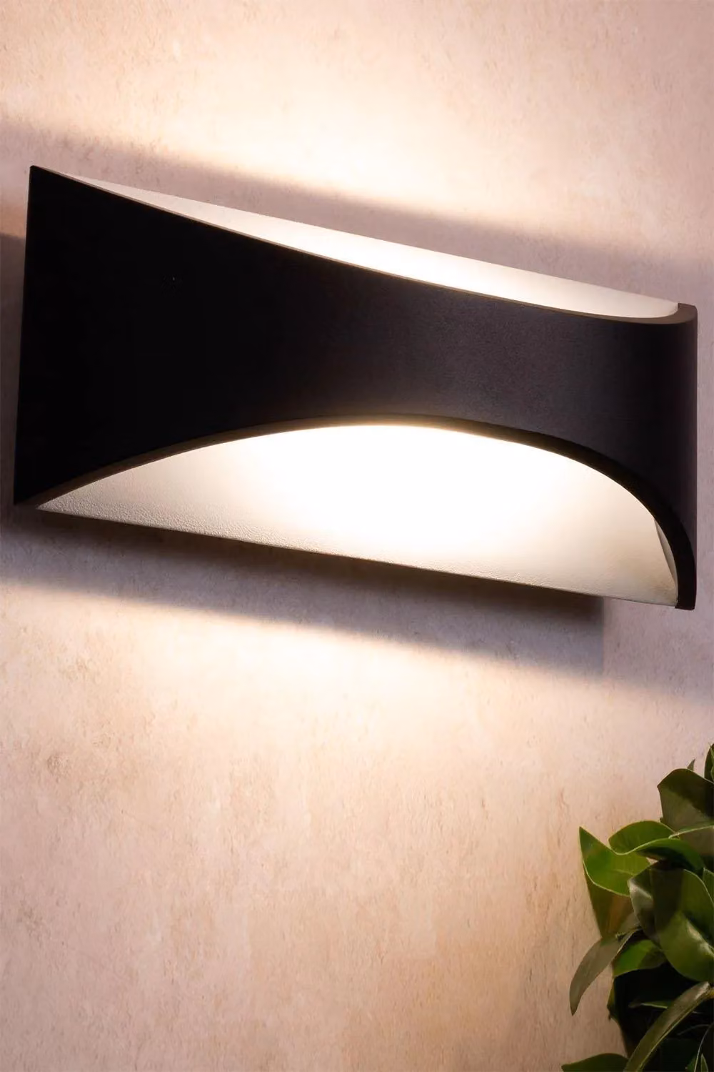 BHS Lighting Draco 12W LED Outdoor Wall Light in Black – 3