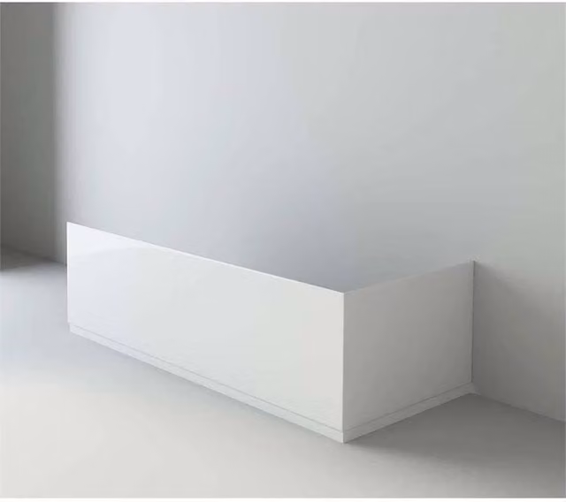 SPETLEK White Adjustable Wooden Bath Panel Front End W: 1700 mm, H: 750 mm