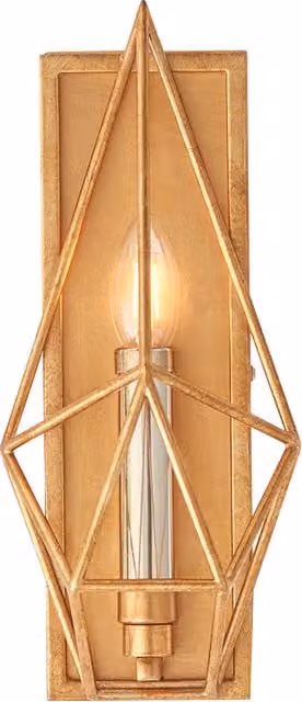 Perch & Parrow Sansa Geometric Metal Wall Light in Gold and Silver