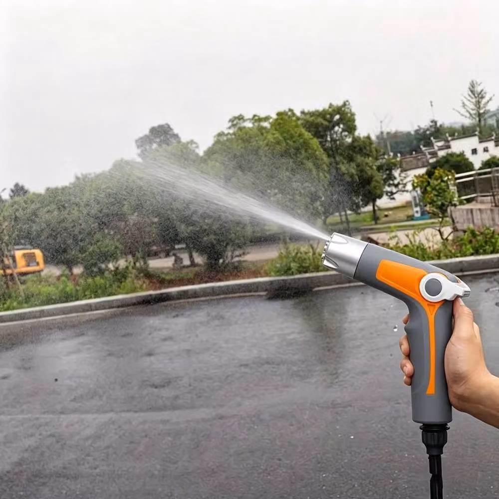 Kelvenix Heavy Duty Garden Hose Spray Nozzle with Multi-Pattern Settings in Grey – 4