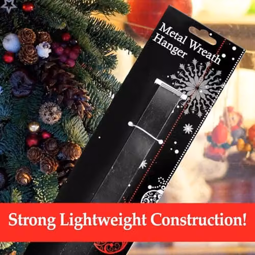 VFM e-Store Silver Metal Christmas Wreath Hanger – 4