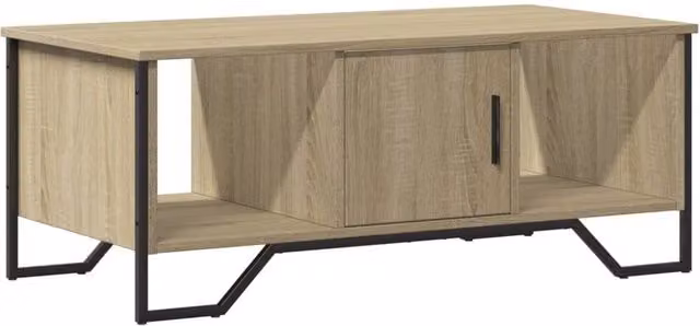 Berkfield Home Sonoma Oak Coffee Table in Beige, W/D/H: 100 x 51 x 40 cm – 1
