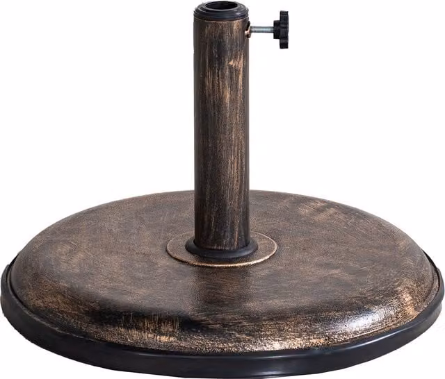 Abrihome 15kg Gold Parasol Base with Iron Effect Pattern