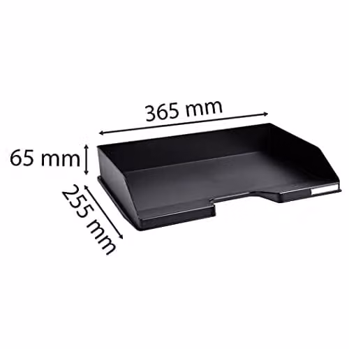 Exacompta Landscape A4 Letter Tray Combo in Black – 3