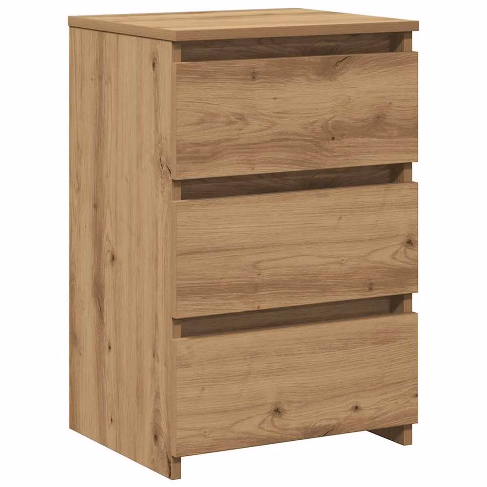 Berkfield Home Elegant Bedside Cabinet in Artisan Oak Brown, W/D/H: 40 x 35 x 62.5 cm – 2
