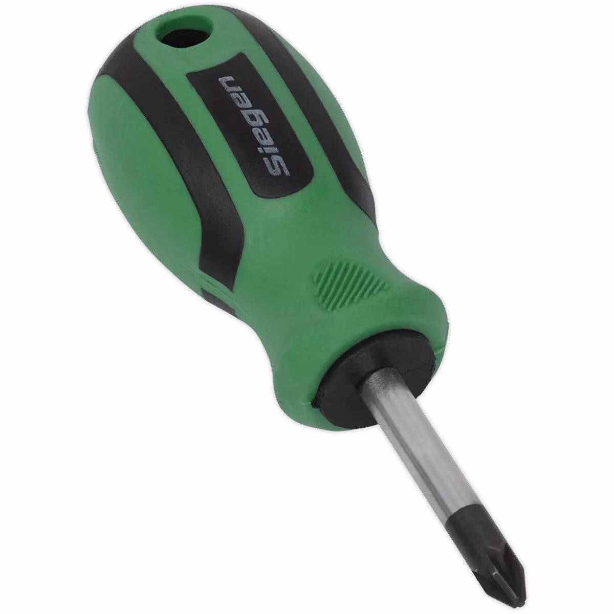 Loops Pozi Head 2 x 38mm Screwdriver with Soft Grip Handle and Chrome Vanadium Shaft in Multicolour and Green – 2