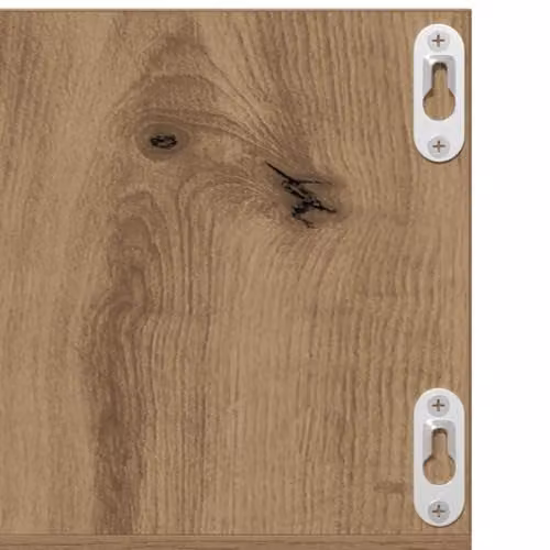 vidaXL Artisan Oak CD Wall Shelf, Brown Engineered Wood, W: 75 cm, D: 18 cm, H: 18 cm – 2
