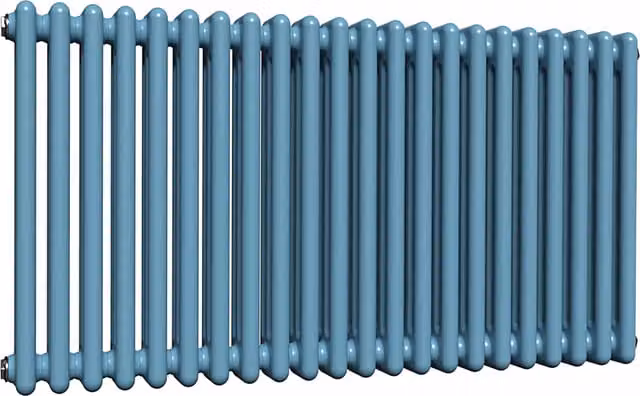 Lux Heat Horizontal Column Radiator in Blue, W/H: 101.0 x 60.0 cm