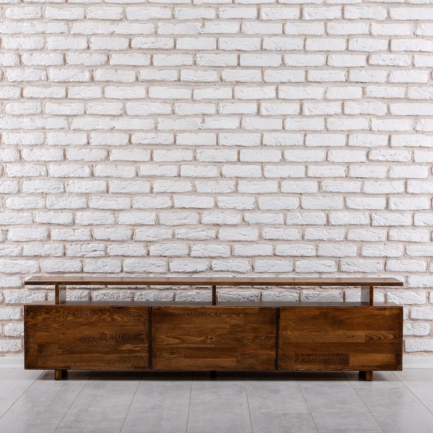 Destina Home Magnus Solid Wood TV Stand and Media Console in Brown, W: 174 cm, D: 52 cm, H: 30 cm – 3