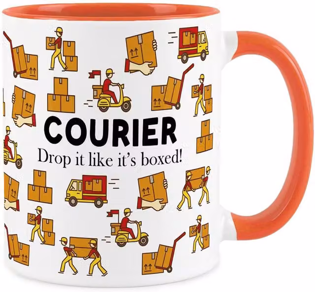 Purely Home Orange Ceramic Mug for Adults