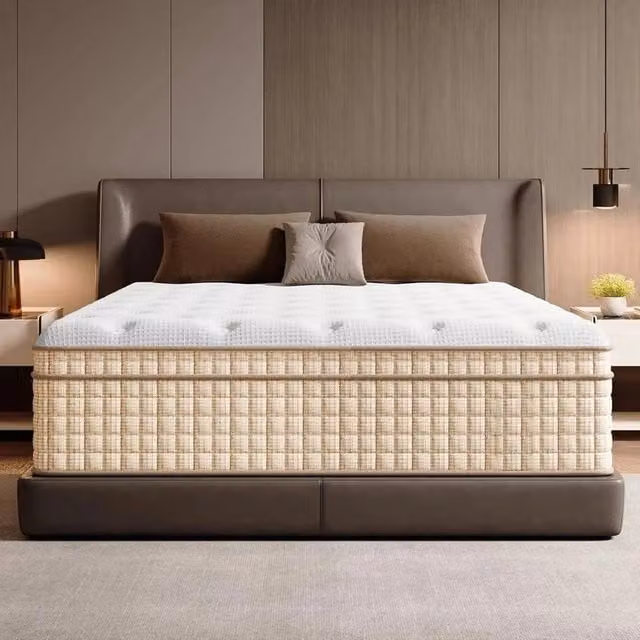 Rolipo Small Double Hybrid Mattress in White, W/D/H: 120 x 200 x 26 cm – 1