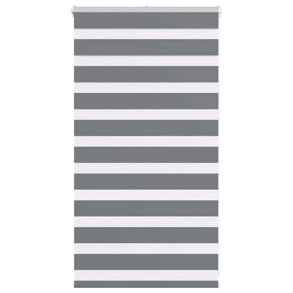 Berkfield Home Elegant Zebra Blind in Dark Grey, W: 70 cm, H: 100 cm – 2