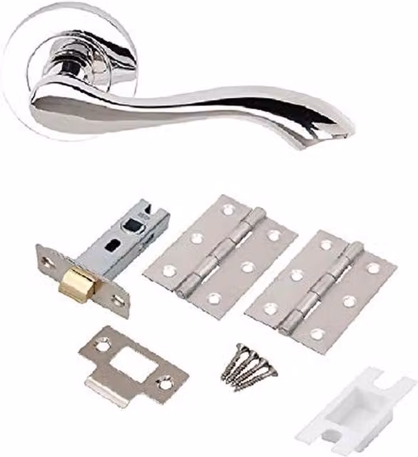 Golden Grace Door Handles in Chrome