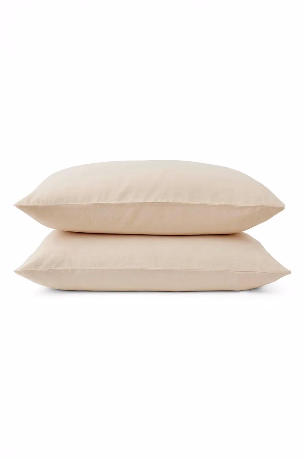 Martex Creamy Almond Cotton and Linen Blend Pillowcase Pair, W: 50 cm x L: 75 cm – 2