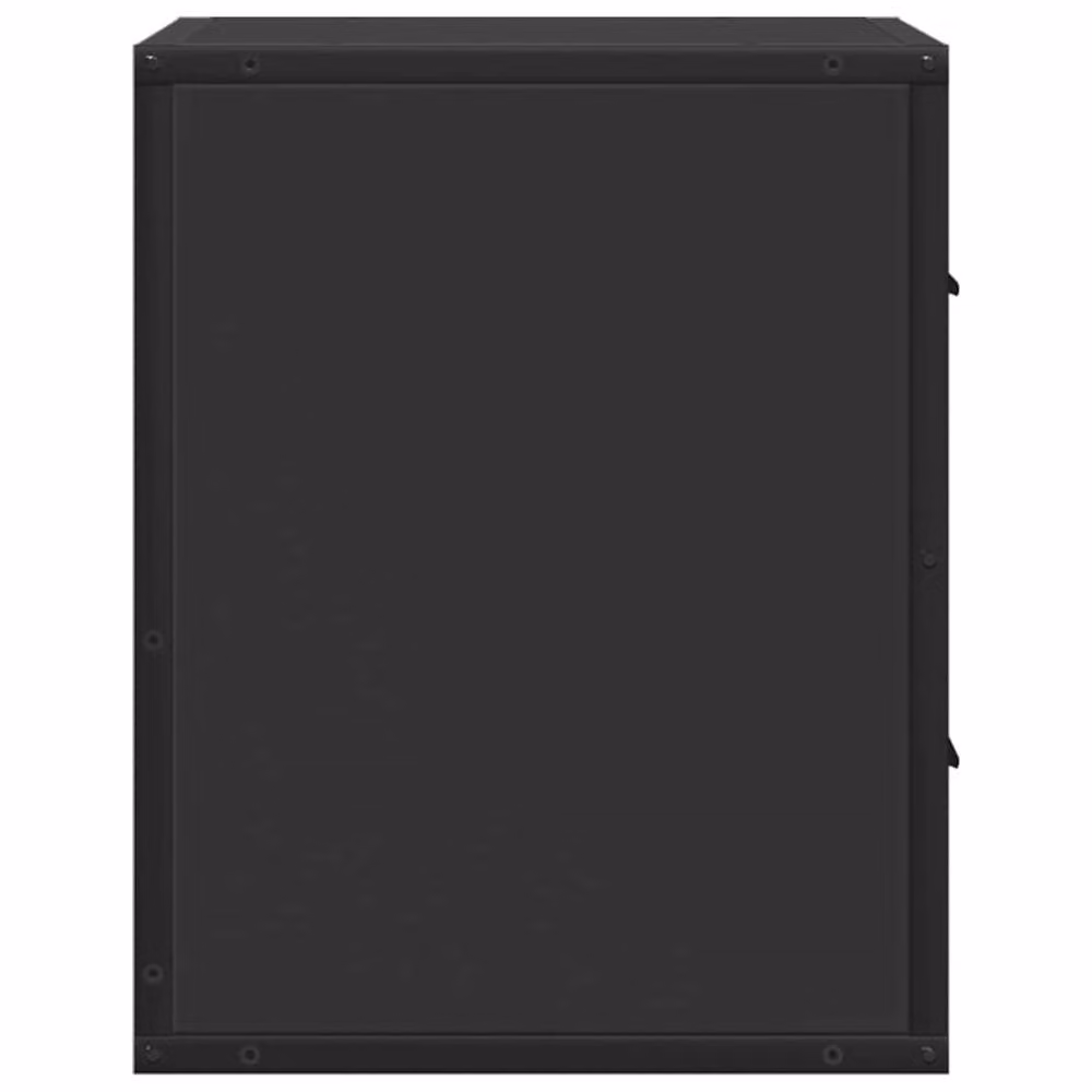 Berkfield Home Set of 2 Wall-mounted Bedside Cabinets, Black, W: 40 cm, D: 31 cm, H: 39.5 cm – 5