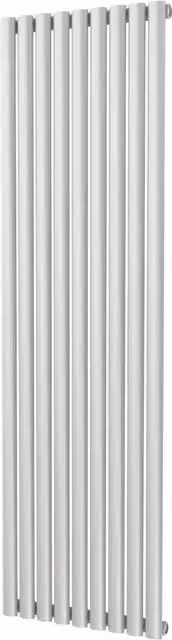 Omeara White Single Panel Vertical Radiator, H: 180 cm, W: 52.2 cm