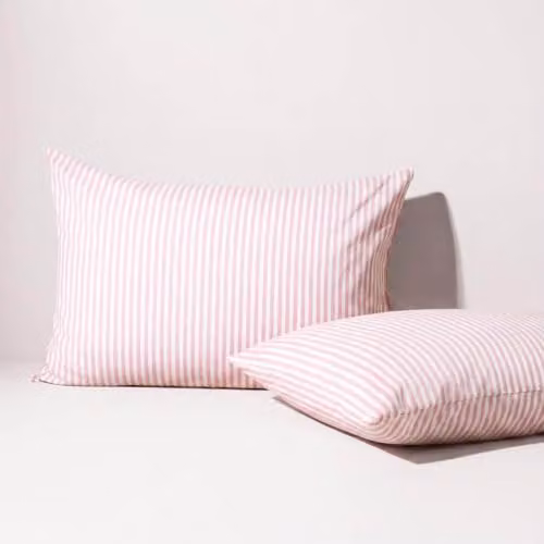 Martex Studio Edition Pink Pinstripe Polycotton Duvet Cover and Pillowcase Set, W: 137 cm, H: 200 cm – 2