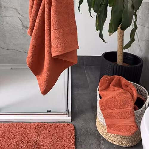 Allure Bath Fashions Luxury Egyptian Cotton Face Cloths, Pack of 4, Terracotta, W/D/H: 30 x 30 x 30 cm – 3