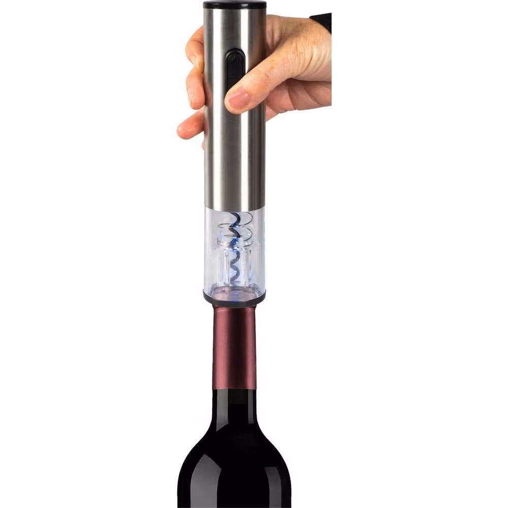 NESTLUNE Battery Operated Electric Wine Opener in Silver – 2