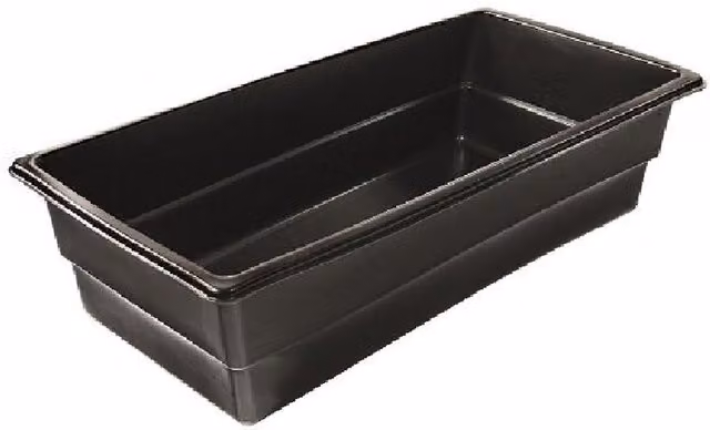 Primrose Black Plastic Rectangular Preformed Tabletop Basin