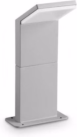 Netlighting Style Grey Outdoor Pedestal Light with LED 950lm 3000K Warm White and Motion Sensor IP54, Height: 30 cm