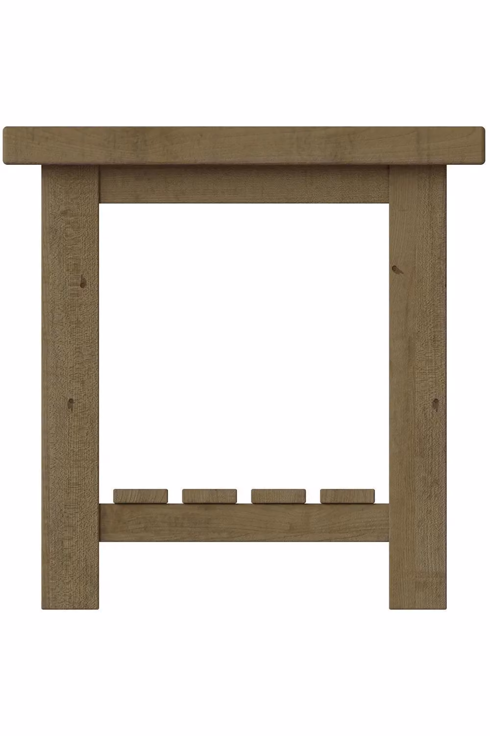 FWStyle Rustic Reclaimed Pine Lamp and Side Table in Brown – 2