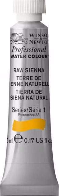 Winsor and Newton Professional Watercolour Paint Raw Sienna 5ml