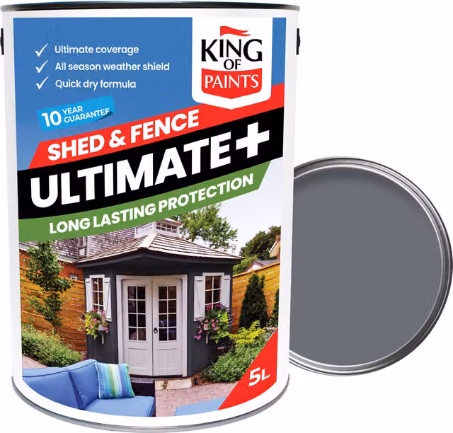King of Paints Ultimate Slate Fence Paint in Slate Grey