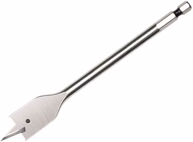DeWalt Stainless Steel Flat Wood Drill Bits in Silver and Multicolour